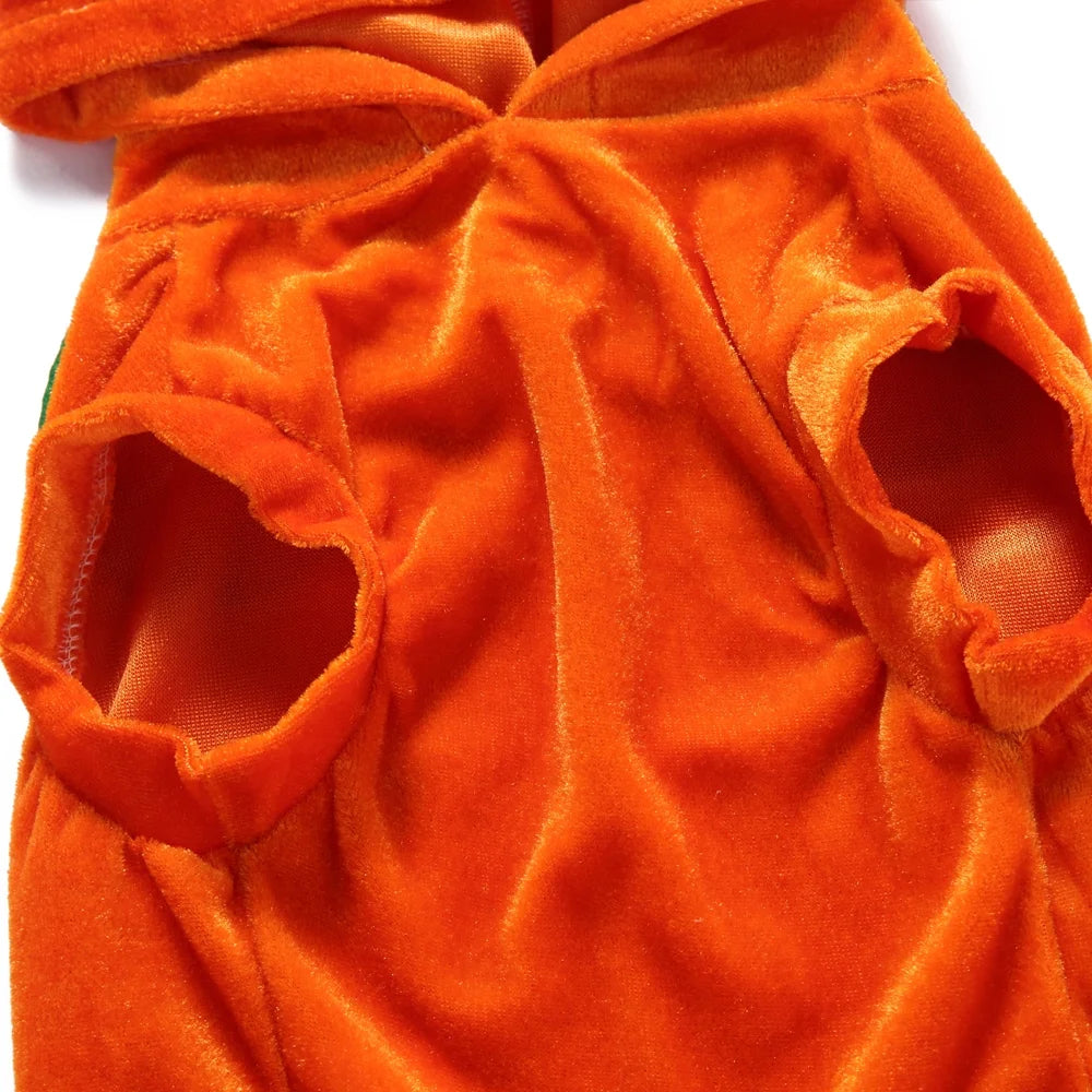 Halloween Pumpkin Dog Costumes Clothes, Cute Dog and Cat Halloween Cosplay Clothes, Fit for Small Doggy and Kitten-S