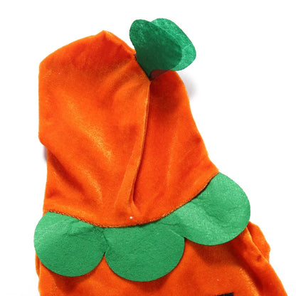 Halloween Pumpkin Dog Costumes Clothes, Cute Dog and Cat Halloween Cosplay Clothes, Fit for Small Doggy and Kitten-S