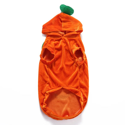 Halloween Pumpkin Dog Costumes Clothes, Cute Dog and Cat Halloween Cosplay Clothes, Fit for Small Doggy and Kitten-S